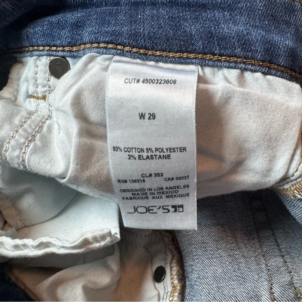 Joe's Jeans Dark Blue Distressed Skinny Jeans Size 29